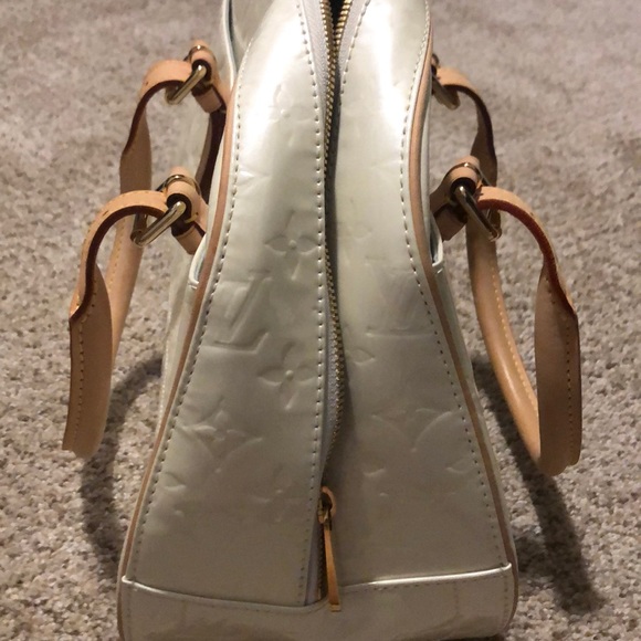 Monogram Vernis Cream Patent Leather Satchel - Picture 2 of 6